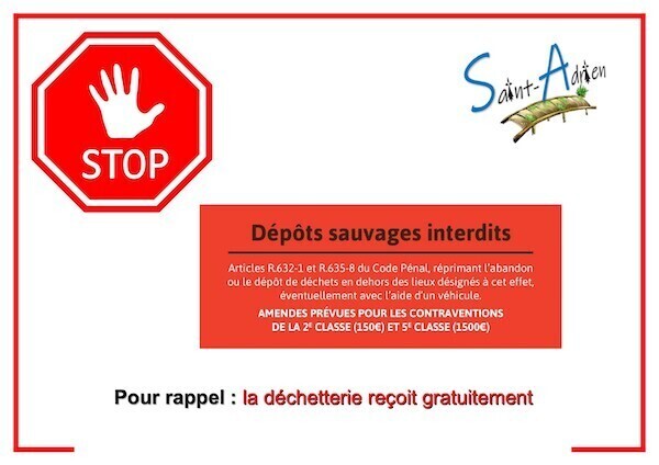 Affiche dépot sauvage