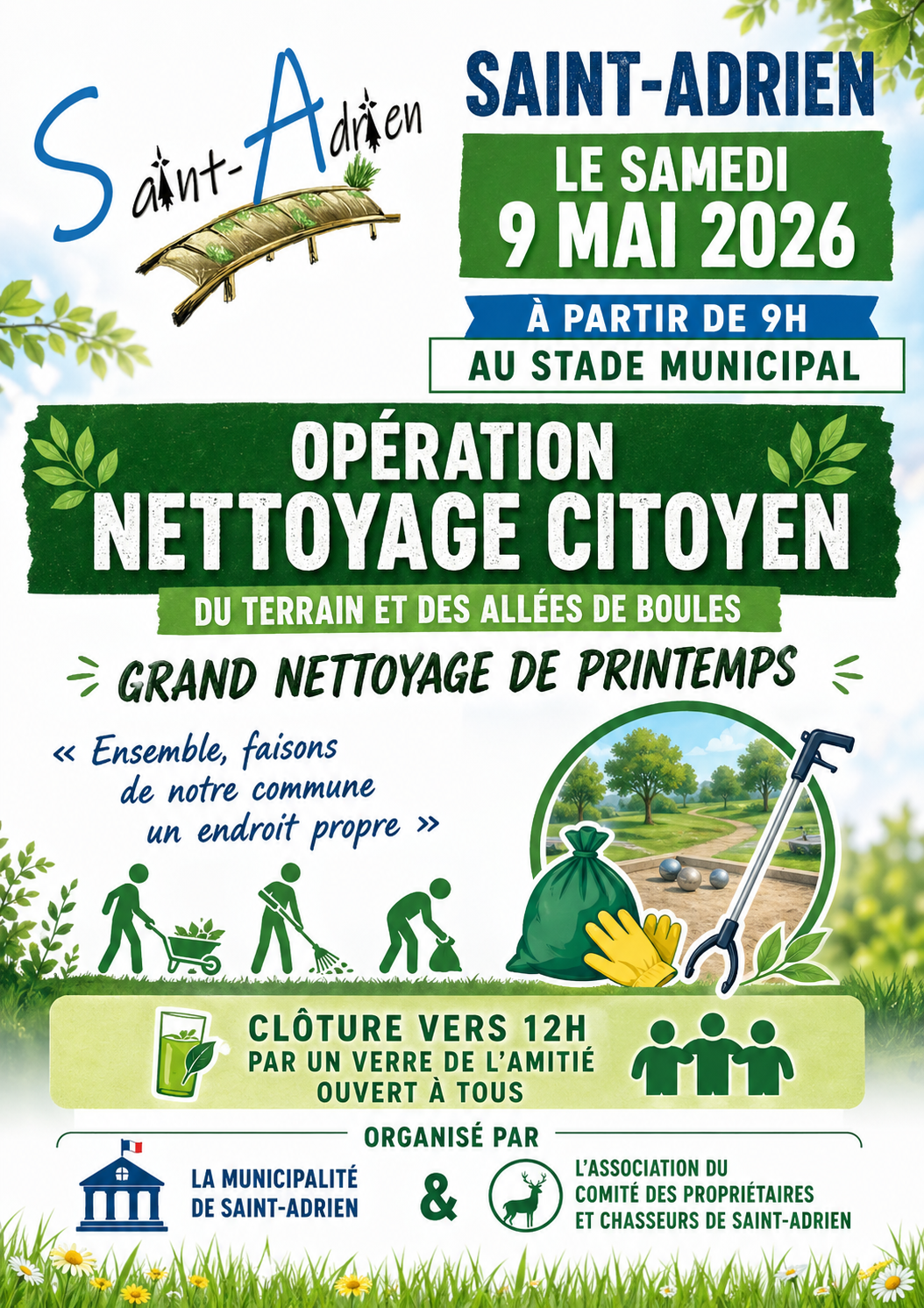 AFFICHE NETTOYAGE LE 09.06.2026
