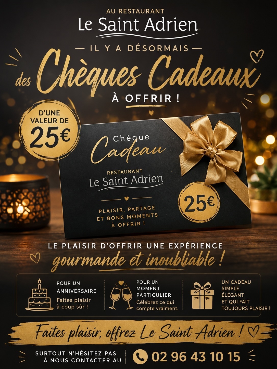 cheques cadeaux