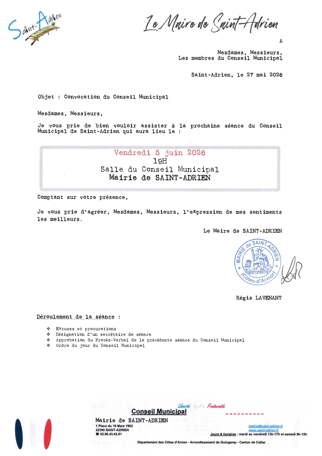 conseil municipal 05 juin 2026