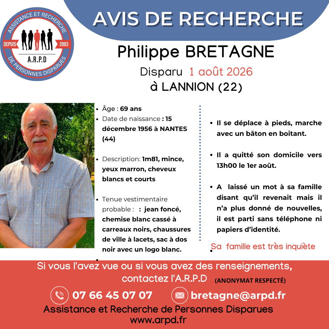 Disparition Philippe BRETAGNE
