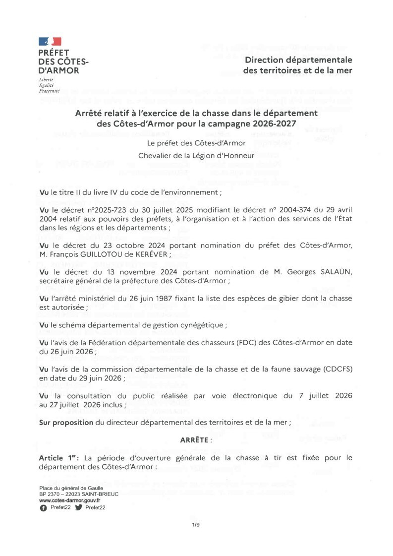 OUVERTURE CHASSE CAMPAGNE 2026 1